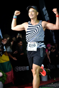 Dr. Yam running a race
