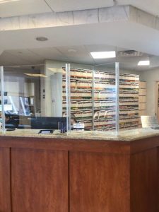 view of the front desk